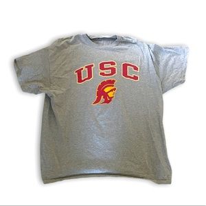 university of southern california (usc) trojans grey tee shirt